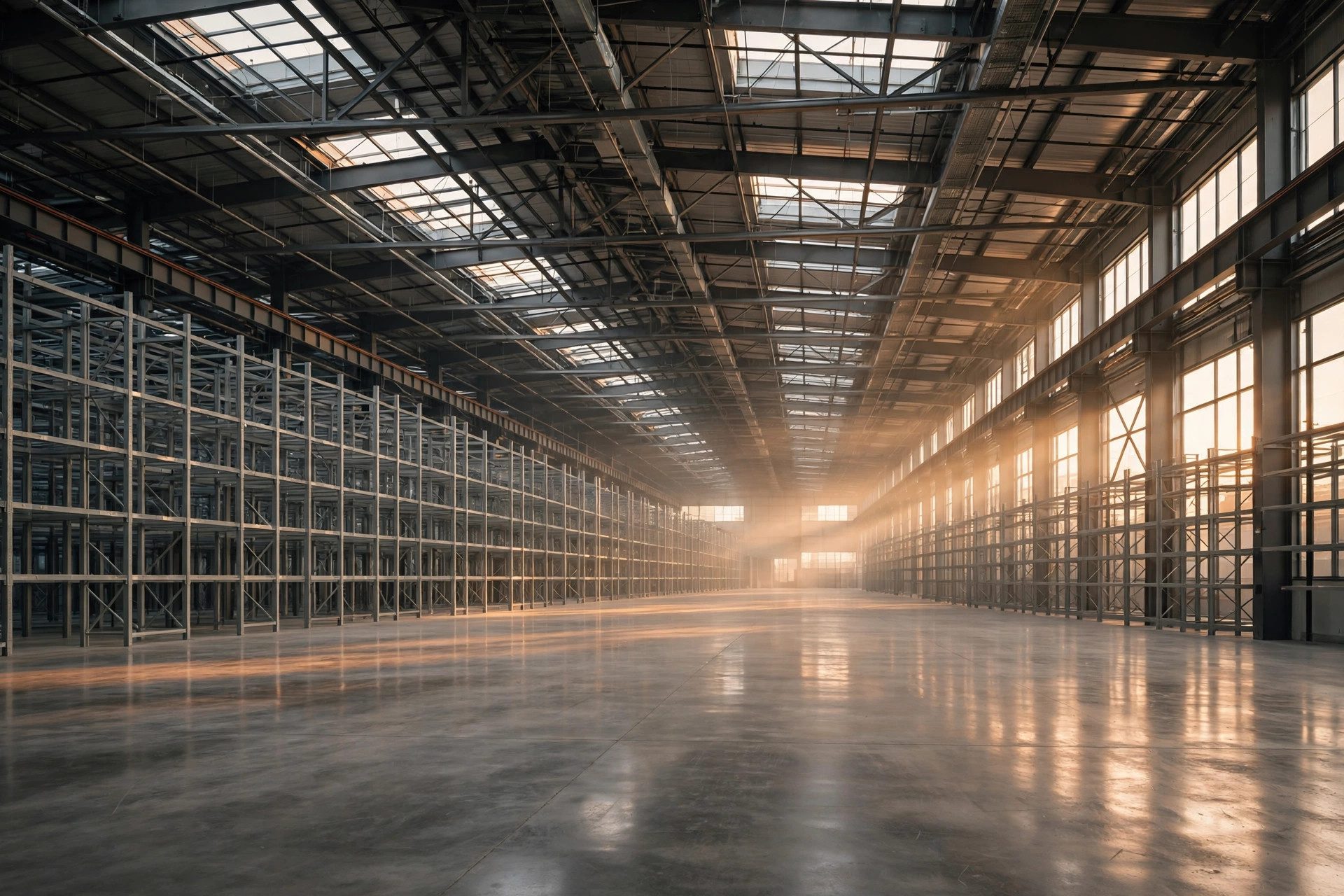 Imagen ilustrativa: interior de una bodega vacía con luz natural.